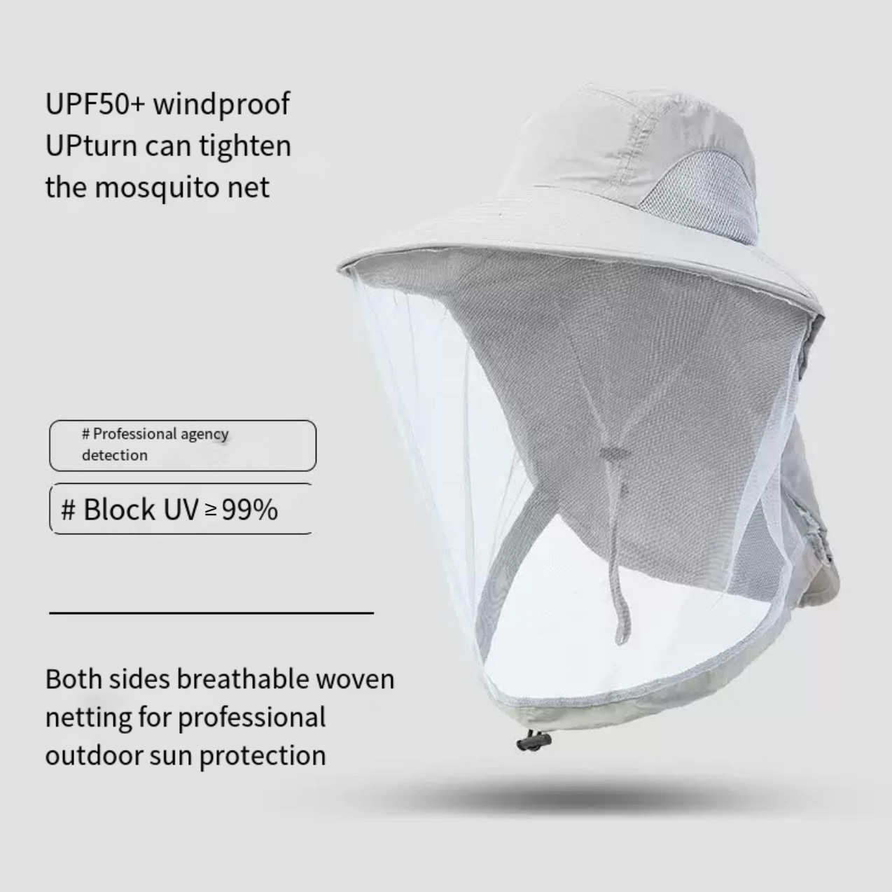 LITEGUEST Mosquito-Proof Fishing Hat – UPF50+ Sun & Bug Protection Hat