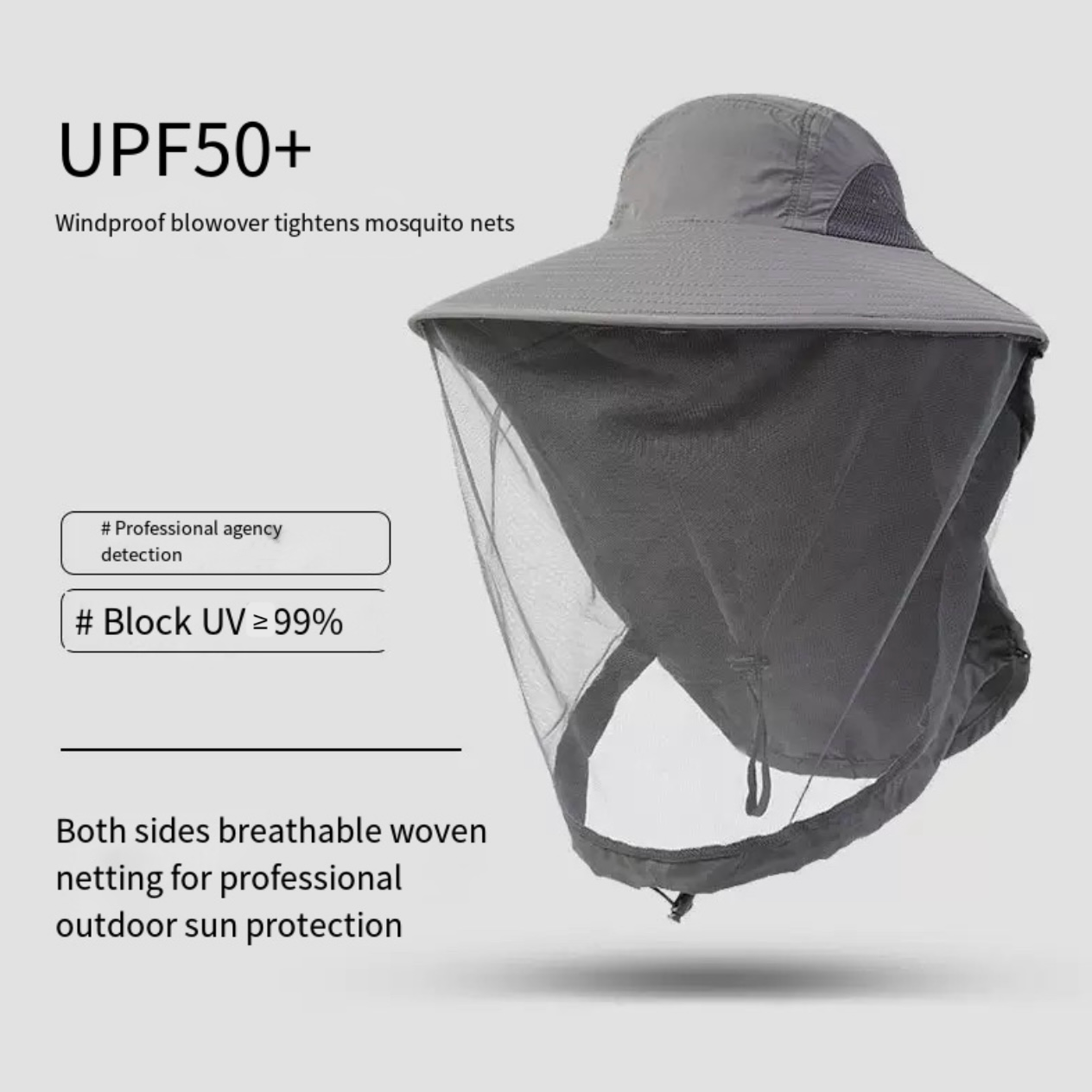 LITEGUEST Mosquito-Proof Fishing Hat – UPF50+ Sun & Bug Protection Hat