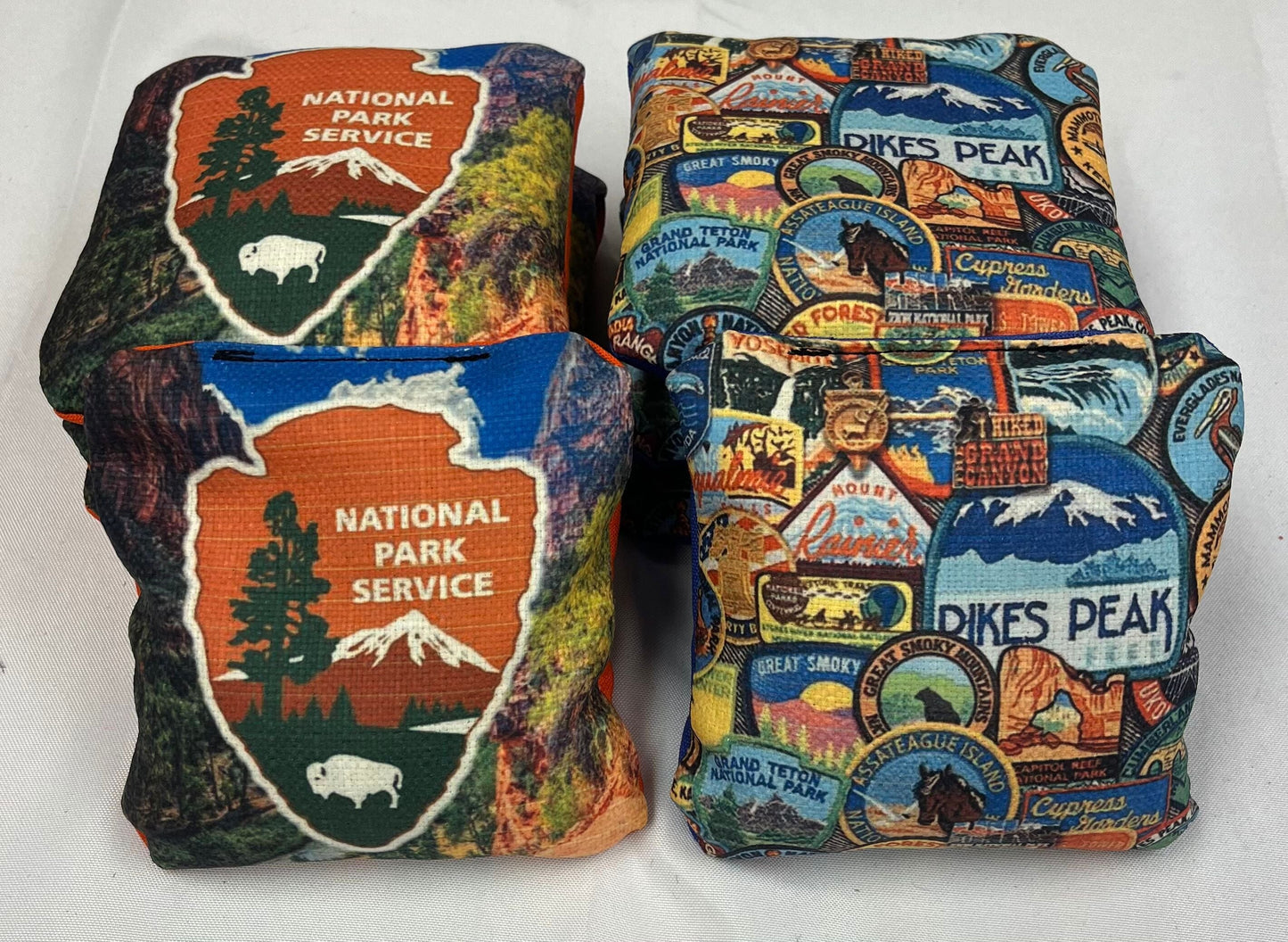 Camping Theme Mountains Cornhole Set