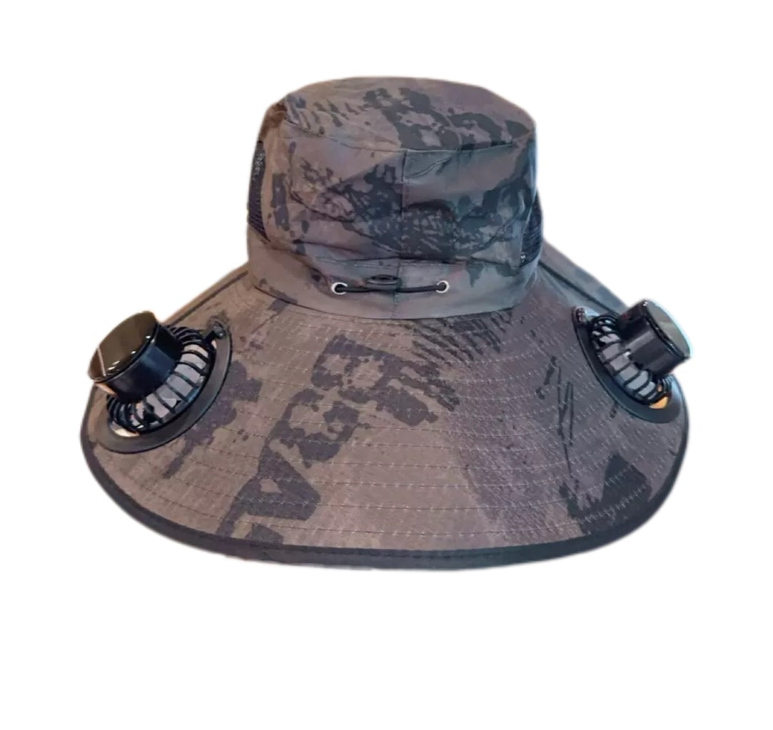LITEGUEST Solar Cooling Hat with Dual Fans & UPF50+ Sun Protection