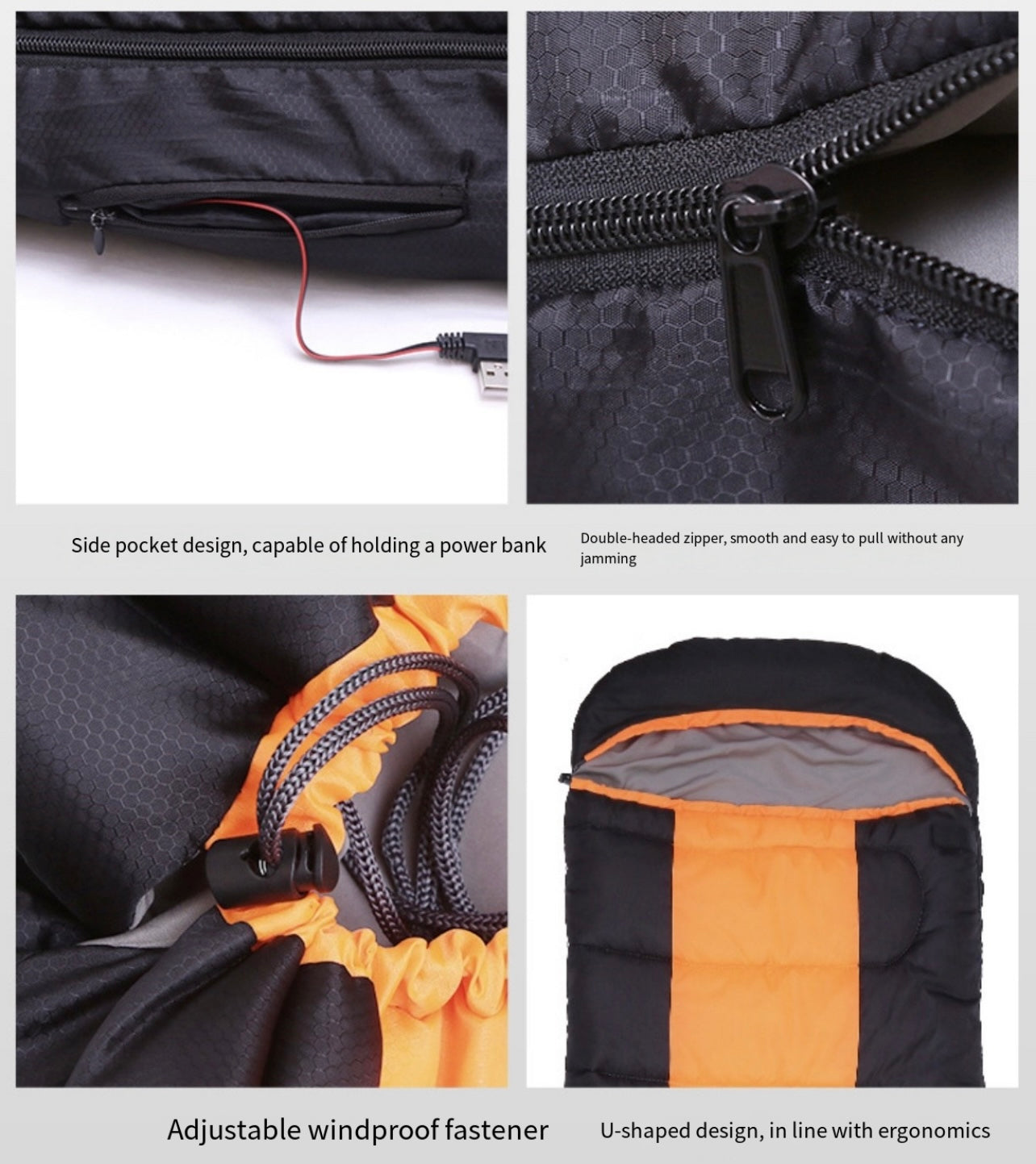 LITEGUEST Winter Heated Single Sleeping Bag – USB Warmth for Camping