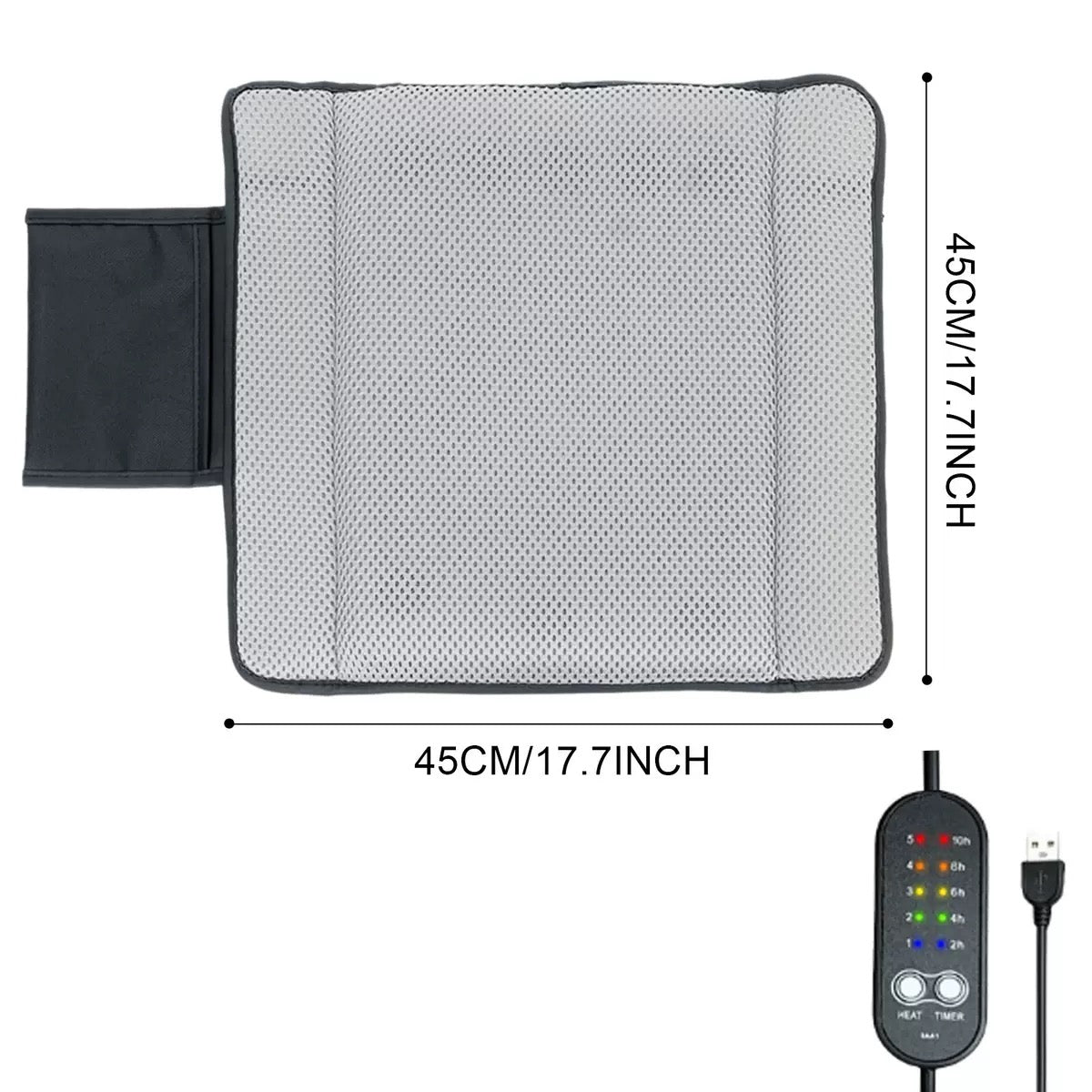 LITEGUEST Ventilated Cooling Seat Cushion | USB Air Cooling Seat