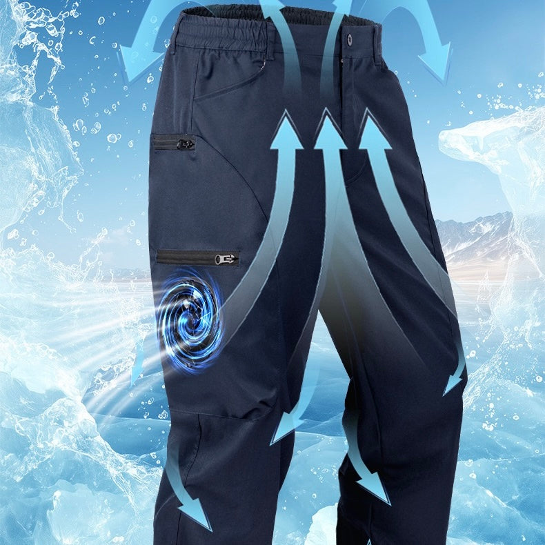 Liteguest Fan Cooling Pants for Hiking, Fishing & Camping