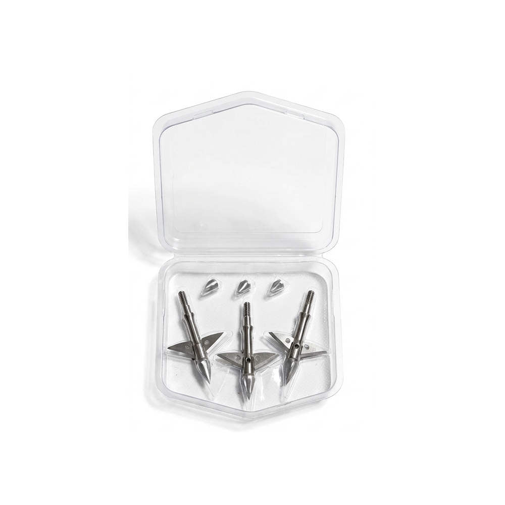 ZEUS TITANIUM 100/125 GRAIN BROADHEADS (3 PACK) PLUS PRACTICE HEAD