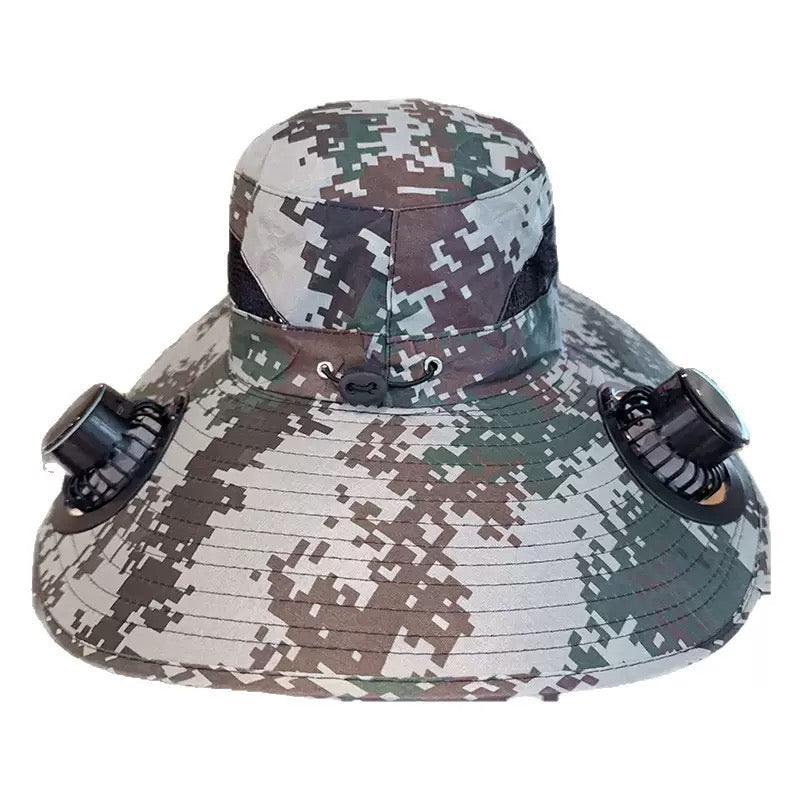LITEGUEST Solar Cooling Hat with Dual Fans & UPF50+ Sun Protection