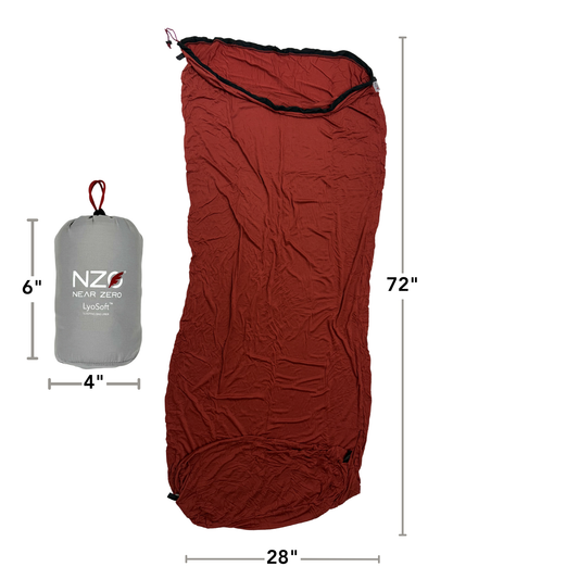 LyoSoft - Sleeping Bag Liner - 100% Lyocell