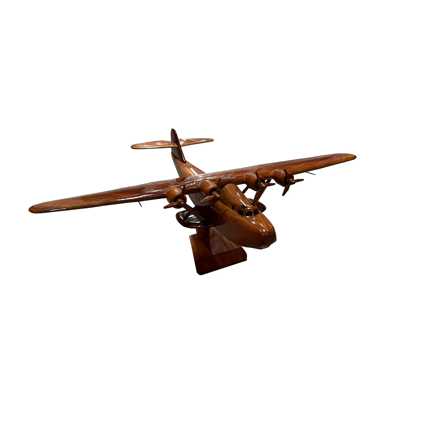 M-130 ( M130 ) China Cilpper Mahogany Wood Desktop Airplane Model
