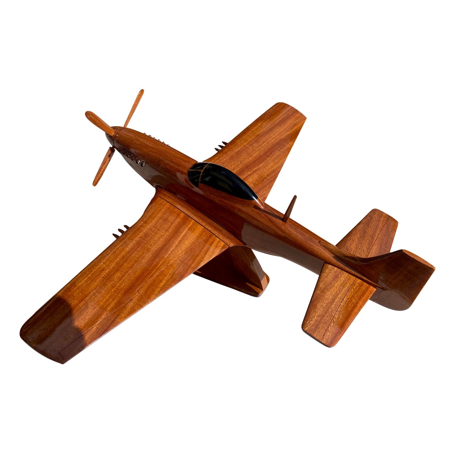 P-51 ( P51 ) Mustang Mahogany Wood Desktop Airplane Model