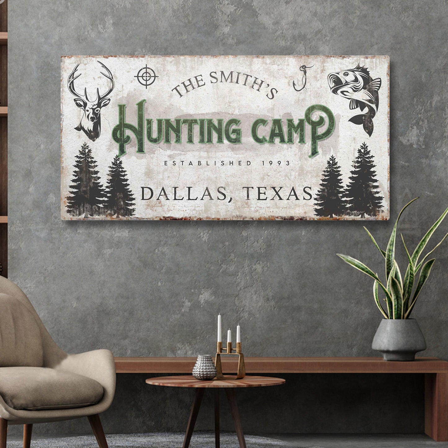 Fishing And Hunting Sign