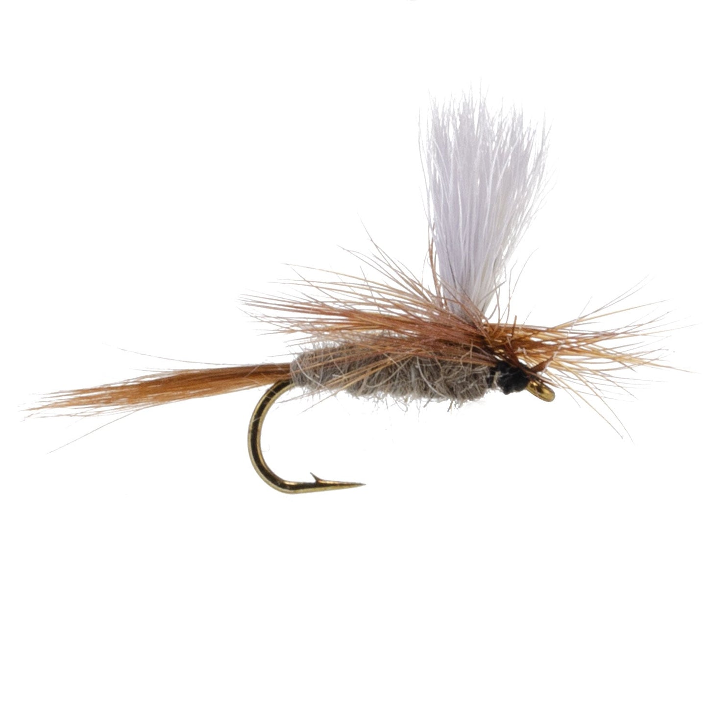 Hares Ear Parachute Classic Dry Fly - 6 Flies Hook Size 16