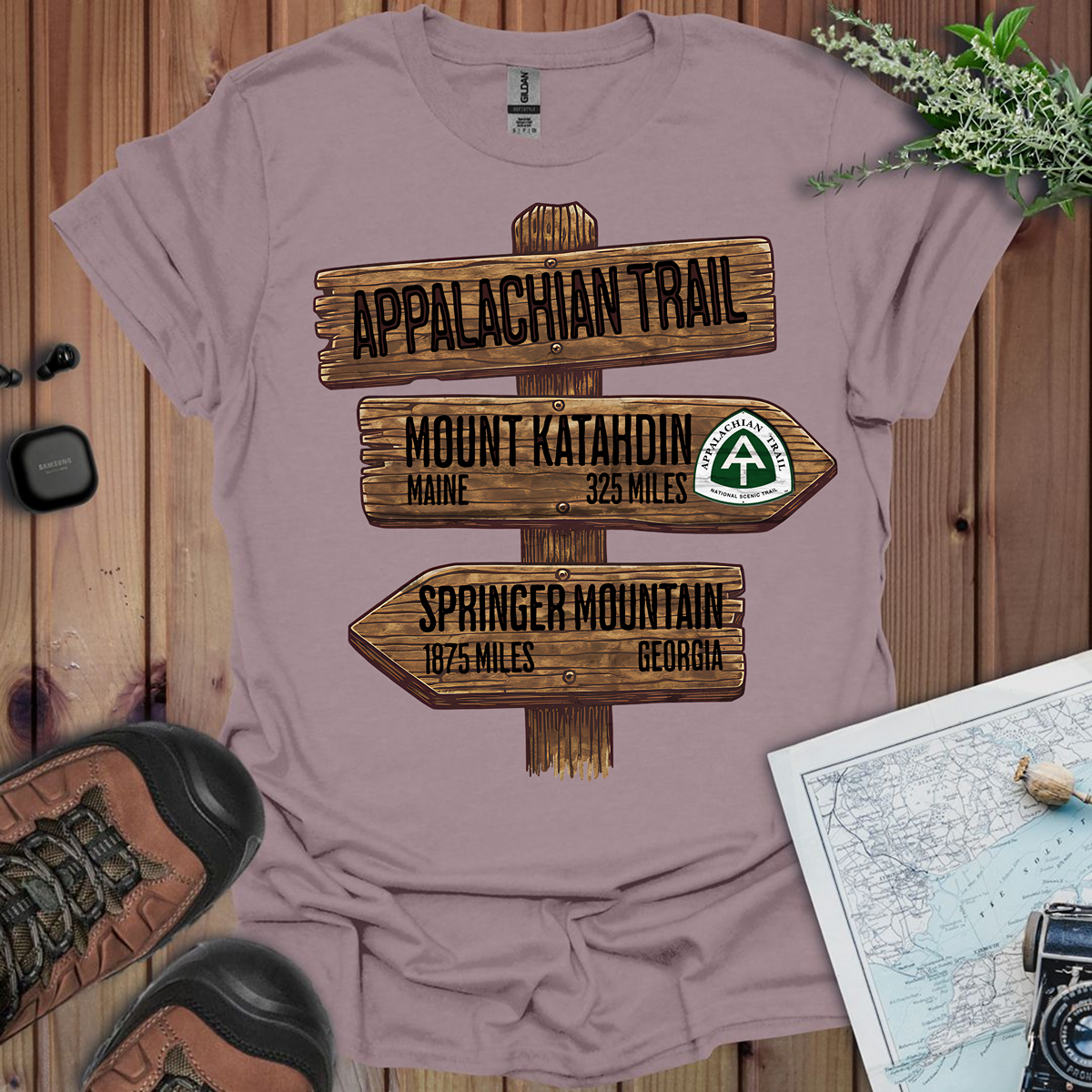 Appalachian Trail Unisex T-Shirt Katahdin Springer 2200 Miles