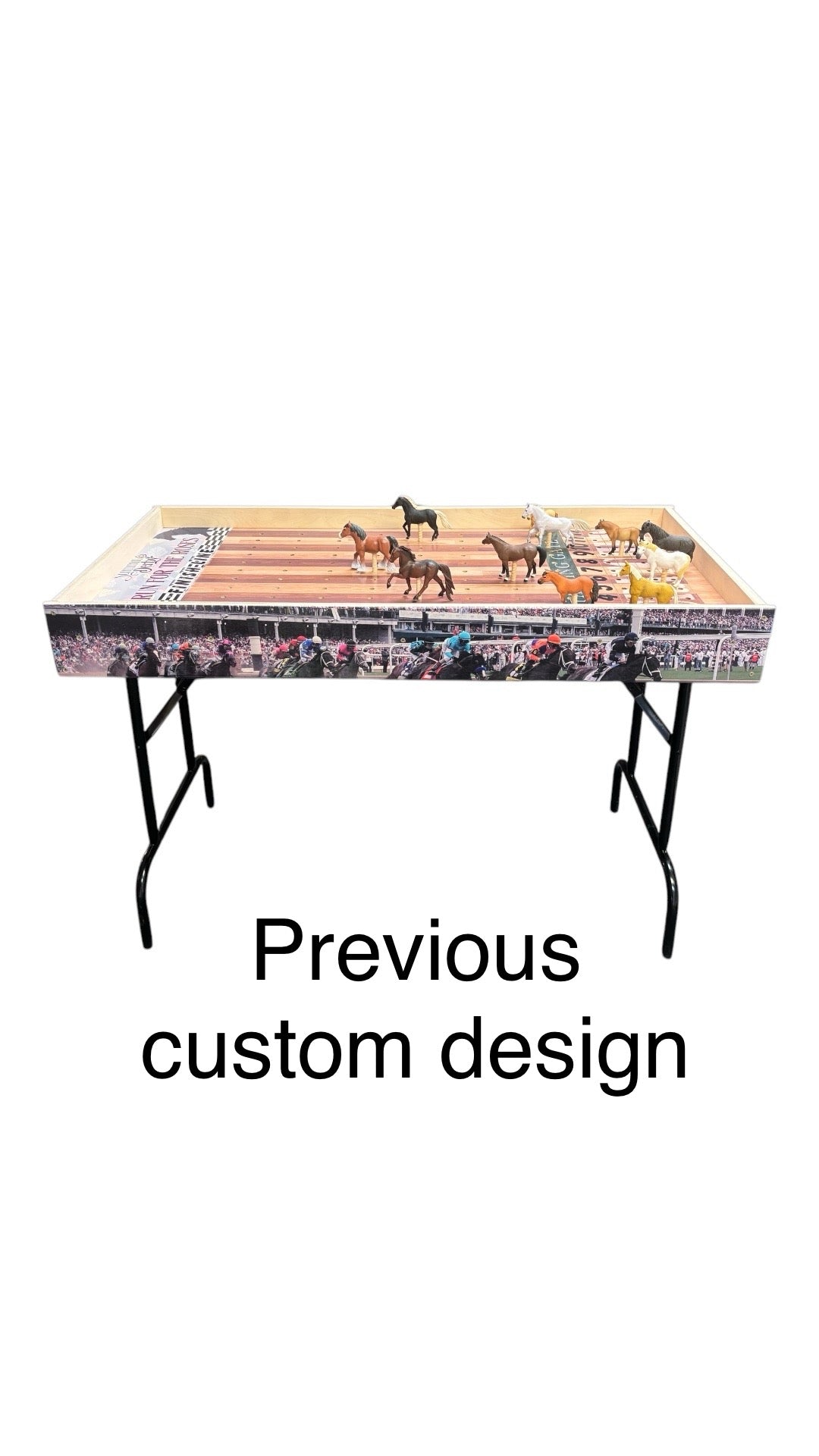 Less than leefext - Jumbo Horse Game with Printed Rails