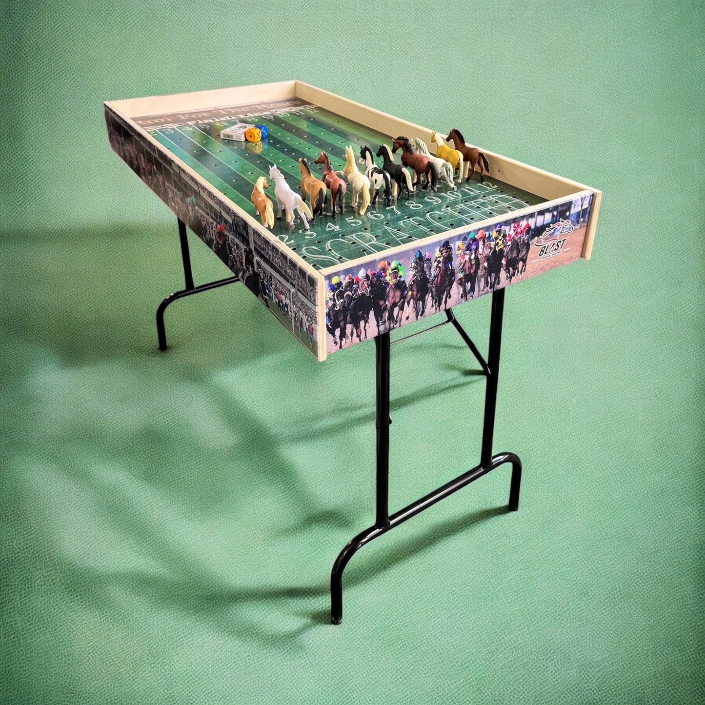 Less than leefext - Jumbo Horse Game with Printed Rails