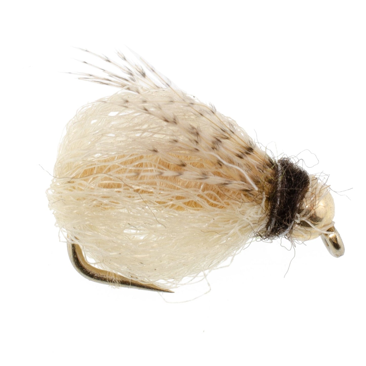 Bead Head LaFontaine Tan Deep Sparkle Caddis Pupa - 12Flies Size 16