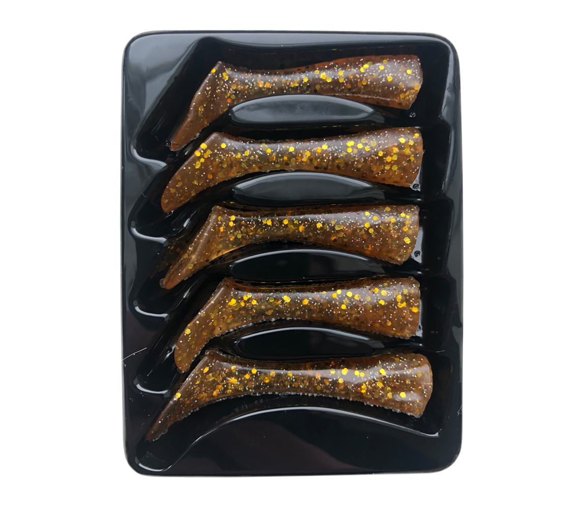 Headbanger Shad 4-1/2" Replacement Tails - Orange