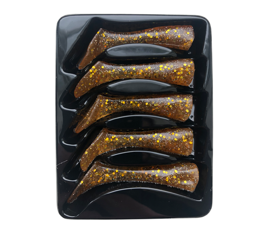 Headbanger Shad 4-1/2" Replacement Tails - Orange