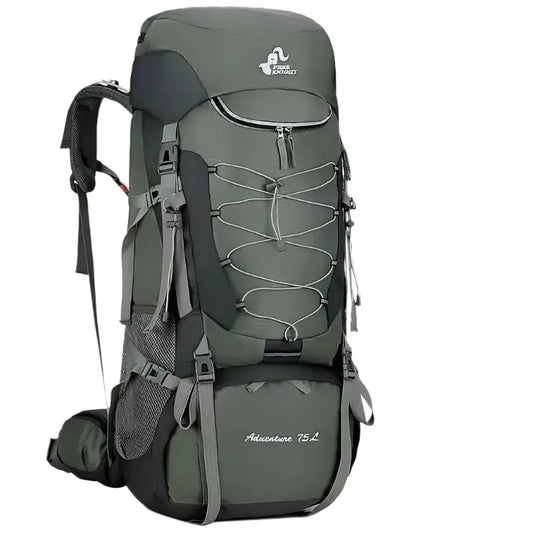 75L Camping Backpack Travel Sport Bag With Rain Cover