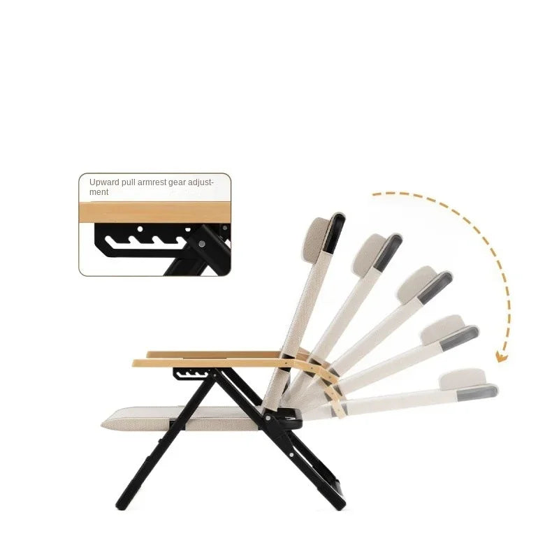 Comfortable Camping Chair  Adjustable Foldable  with Pillows