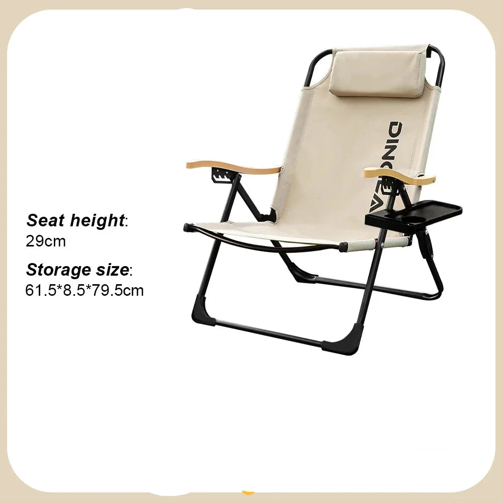 Comfortable Camping Chair  Adjustable Foldable  with Pillows