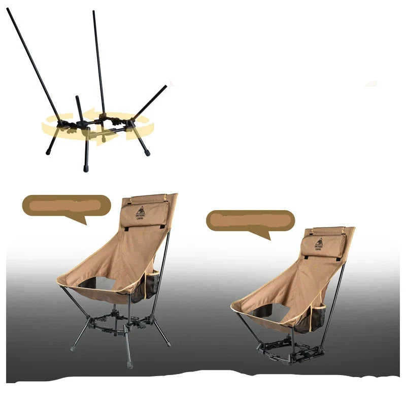 Portable High-Back Camping Chair for Outdoor Adventures