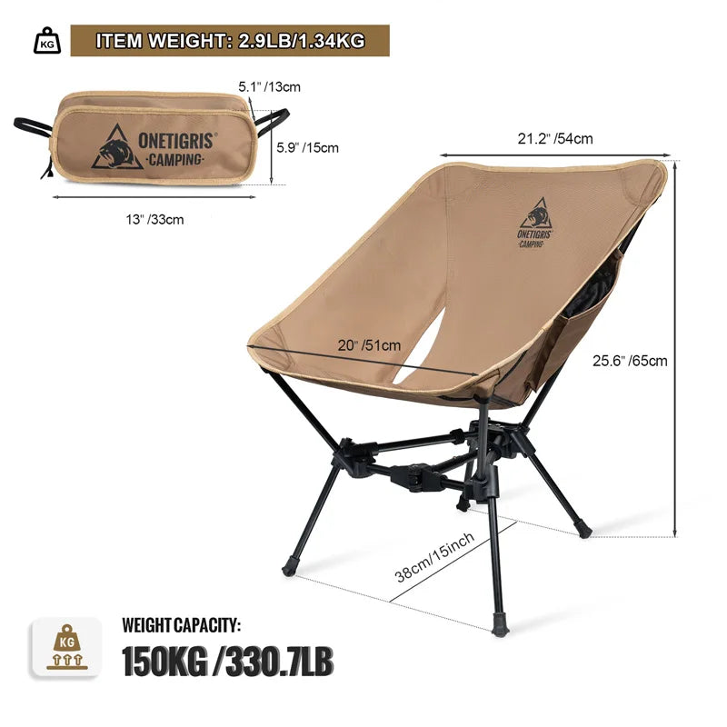 Foldable Camping Chair for Hiking and Backpacking