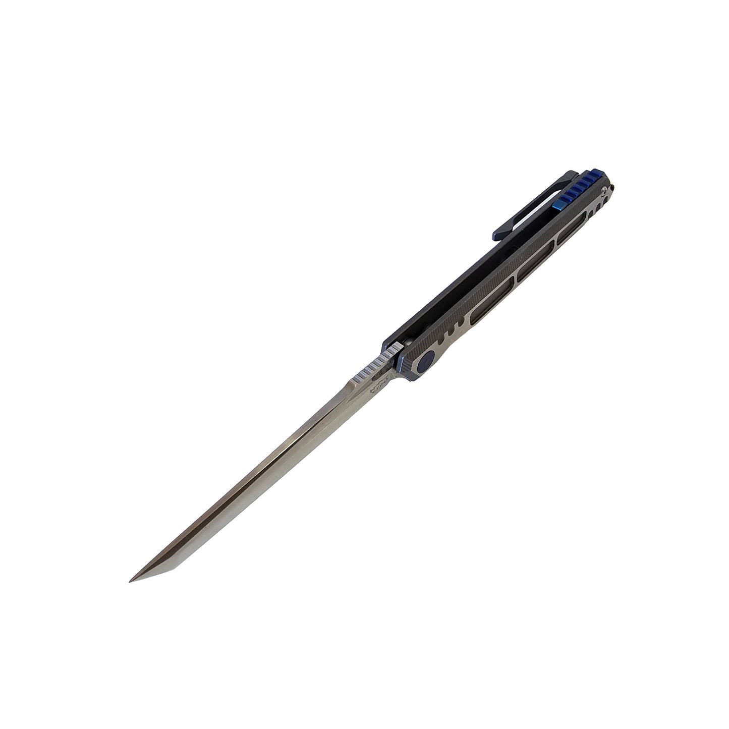 Luxury Folding Knife, M390 Steel Blade, Titanium Handle, Smooth EDC Flipper, 8.35"