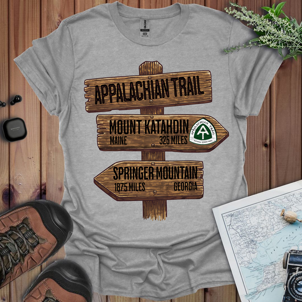 Appalachian Trail Unisex T-Shirt Katahdin Springer 2200 Miles