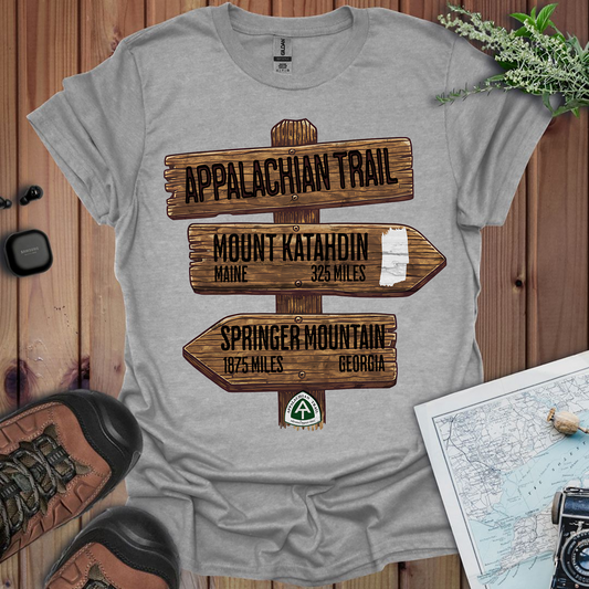 Appalachian Trail White Blaze Unisex T-Shirt Katahdin Springer 2200 Miles
