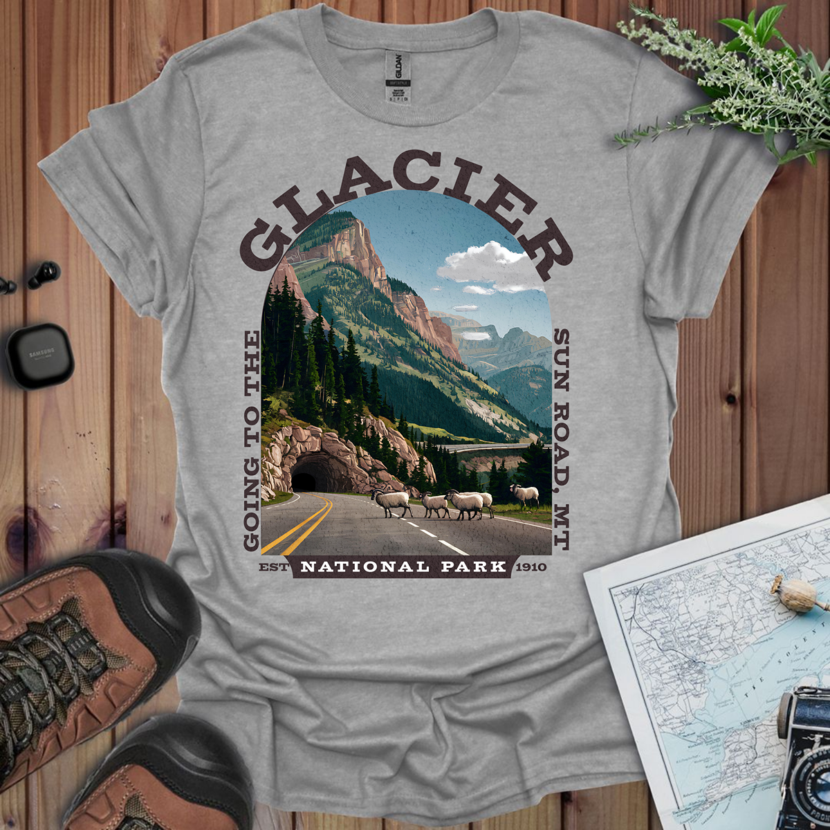 Glacier National Park Unisex T-Shirt Going To The Sun Road