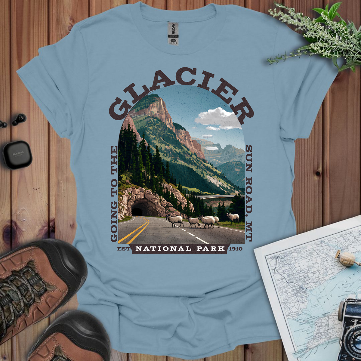 Glacier National Park Unisex T-Shirt Going To The Sun Road