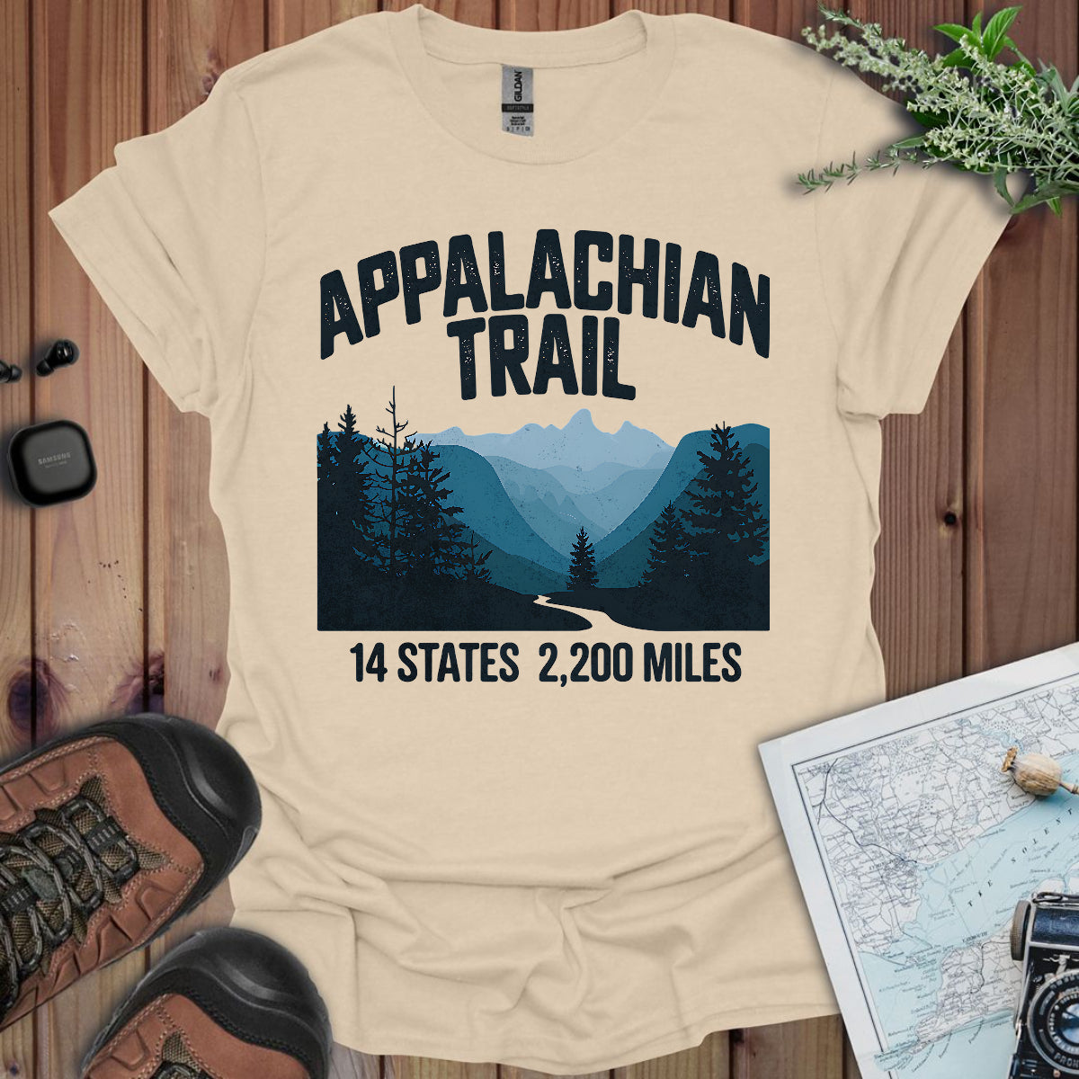 Appalachian Trail 14 States 2200 Miles Unisex  T-Shirt