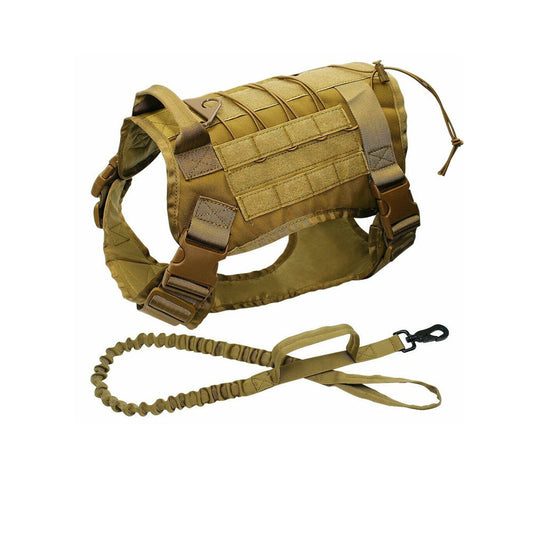 Tactical Dog Vest for Large Breeds - Adjustable and Durable Fur Missile Harness