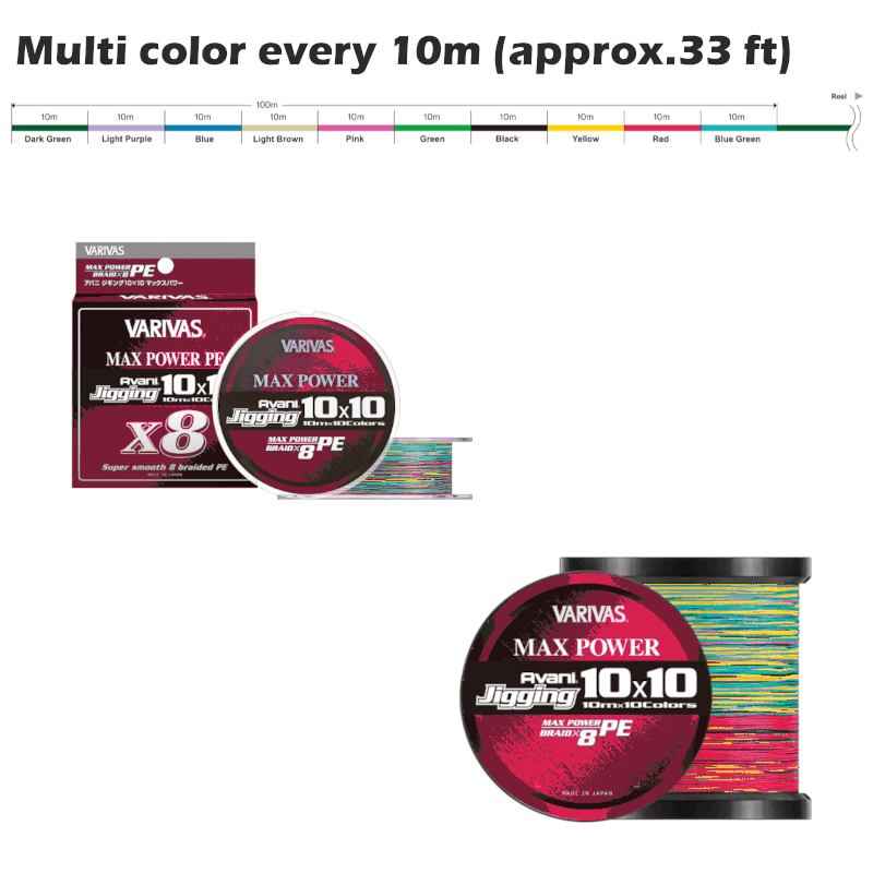 Varivas Avani Jigging 10 x 10 Max Power X8