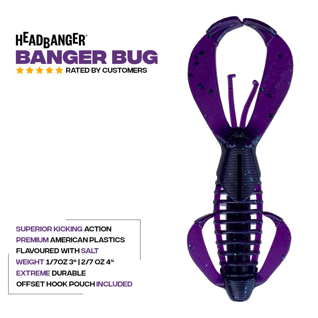 Headbanger BangerBug 3" - Black Blue Flake