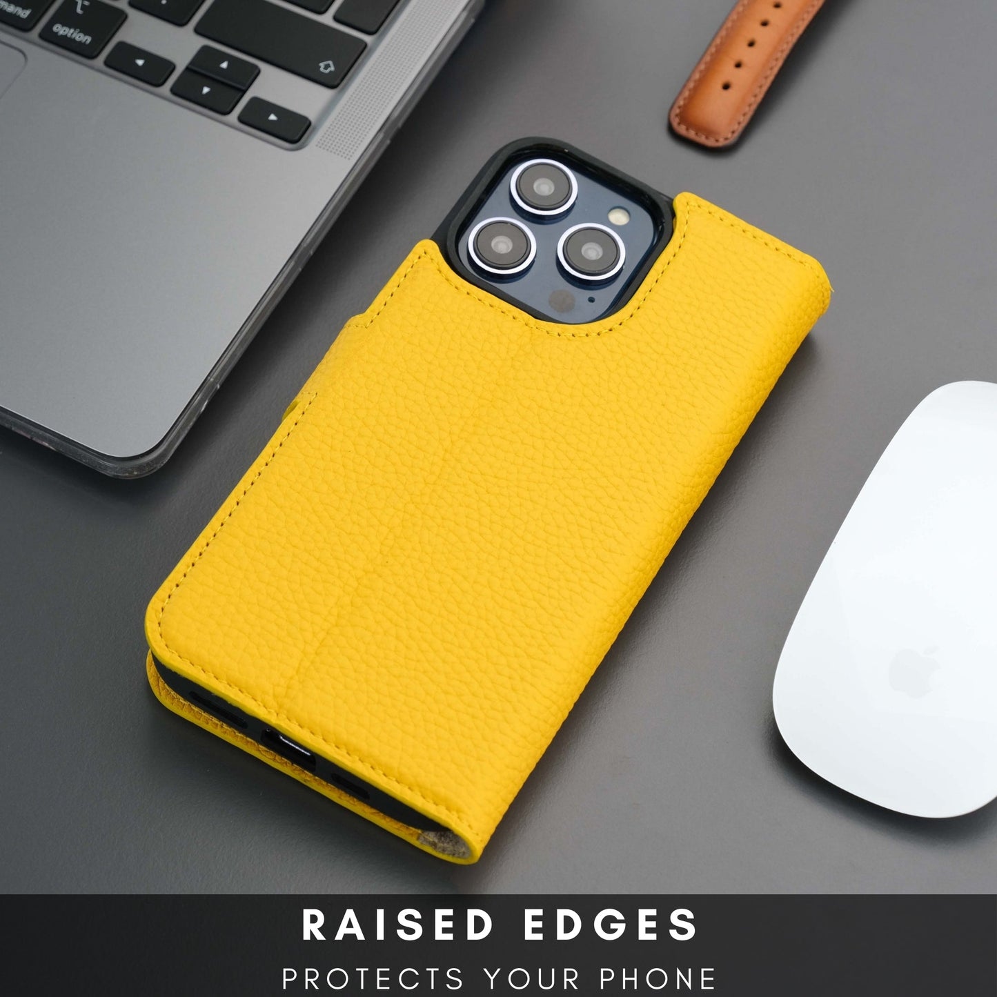 Casper Leather iPhone 15 Pro Max Wallet Case | Detachable MagSafe Compatible RFID Protection