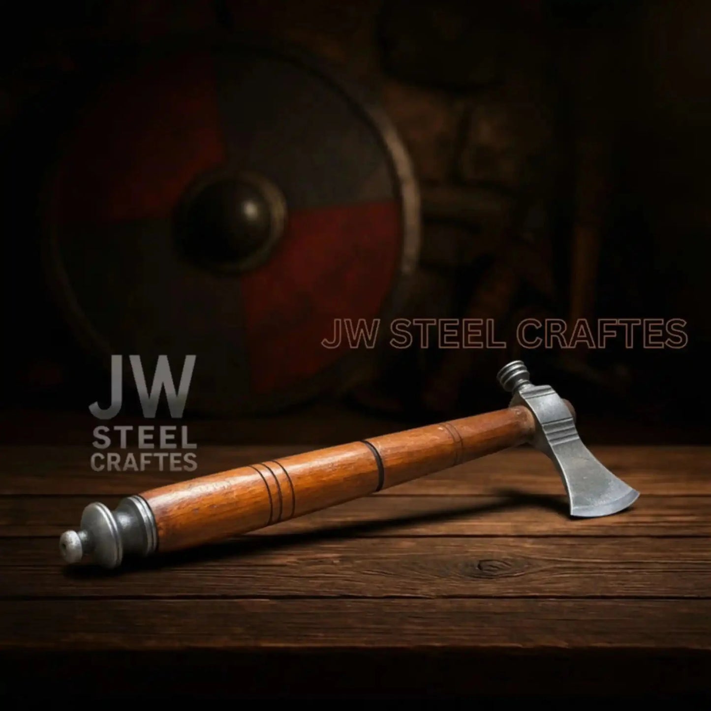 Damascus Pipe Tomahawk Hand Forged Viking Axe