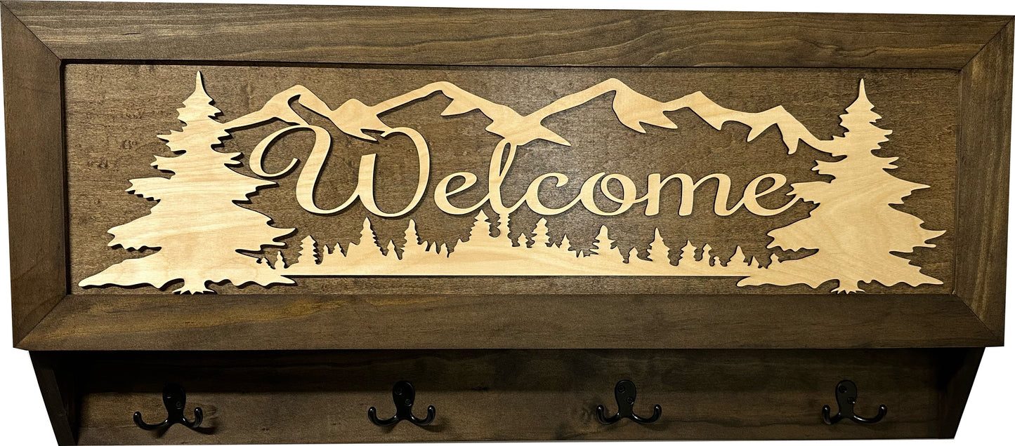 Coat Rack Hidden Gun Storage - Welcome
