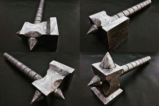 custom hand made Damascus steel hammer DK-0081