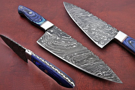Custom Handmade Damascus Steel Chef Knife/ Kitchen Knife/Perfect Gift DK-0263