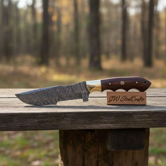 Custom Handmade Damascus Steel Tracker Knife / Hunting Knife DK-0129
