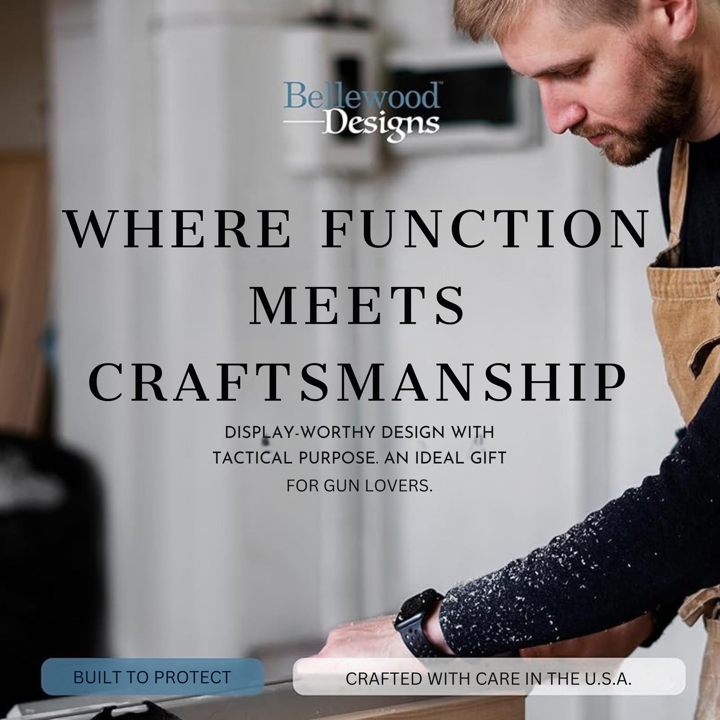 Wood Gun Cabinet - Bless This Home And All Who Enter Wall Gun Cabinet - Hidden Wall Storage - Hidden Gun Safe - Handcrafted Gun Concealment Furniture - Hidden Gun Storage by Bellewood Designs