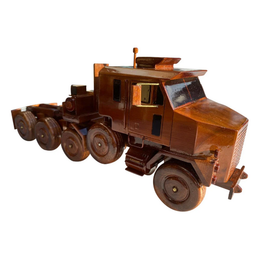 M-1070 ( M1070 ) Truck combo with M1A1 tank Mahogany Wood Desktop Truck combo Model