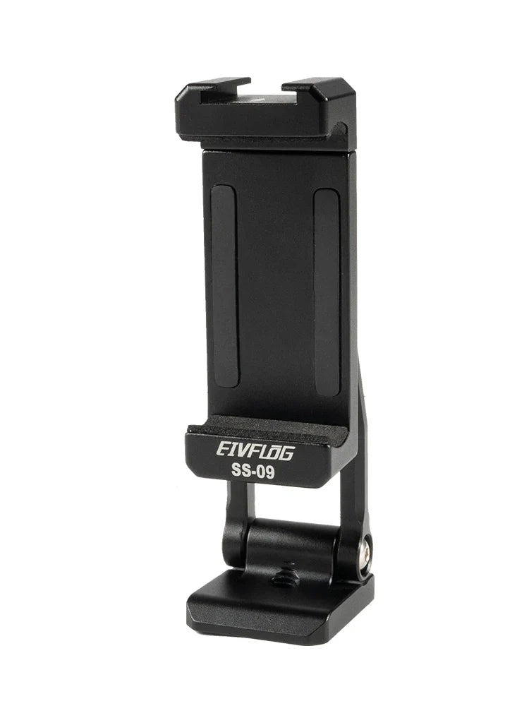 Linkogear Aluminum Phone Clamp Mount 360° Rotating Cold Shoe Tripod