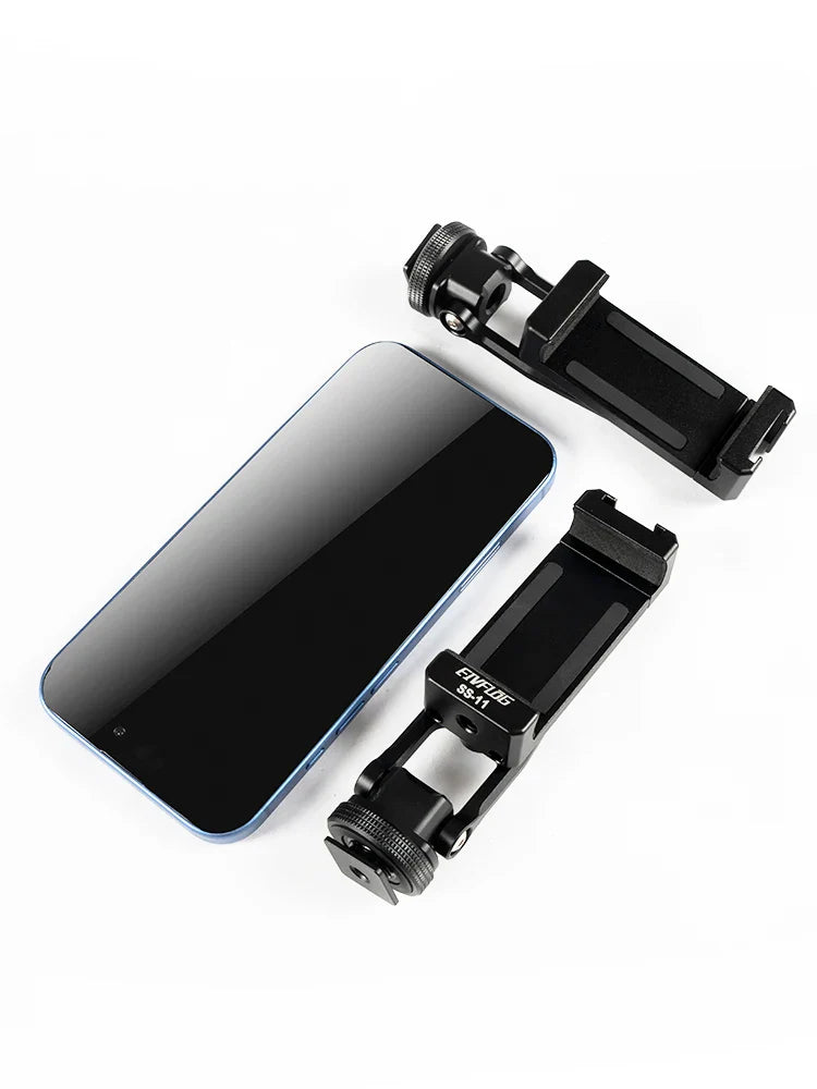 Linkogear Aluminum Phone Clamp Mount 360° Rotating Cold Shoe Tripod