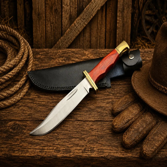 Dexter's First Knife Replica – D2 Steel Blade Wood Handle