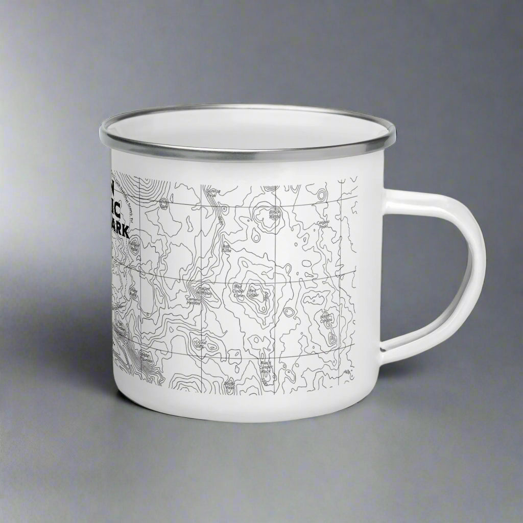 Lassen Volcanic Topographic Camp Mug