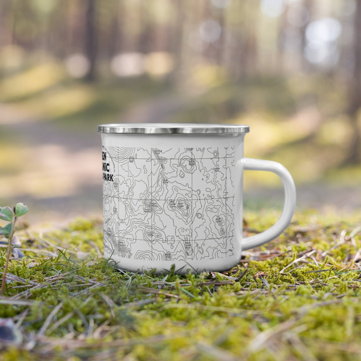 Lassen Volcanic Topographic Camp Mug