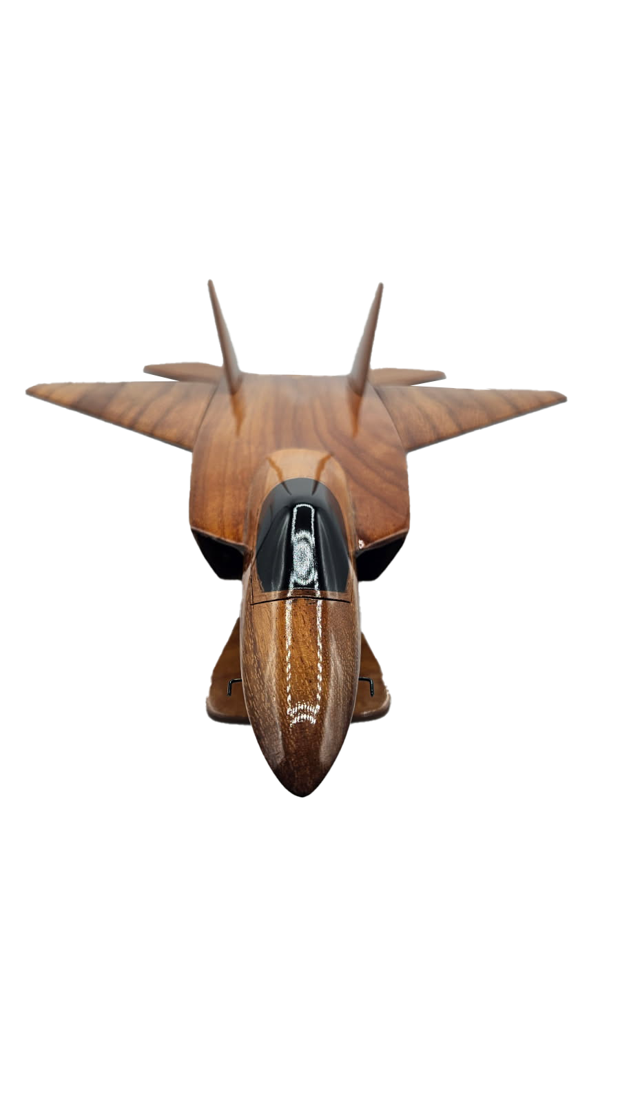 F-22 ( F22 ) Raptor Mahogany Wood Desktop Airplane Model