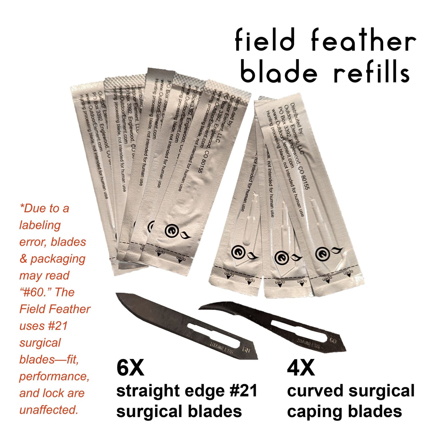 Hunting Surgical Blade Replacements 10pk