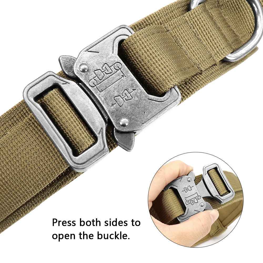Military Tactical Dog Collar & Leash for Ultimate Control and Comfort